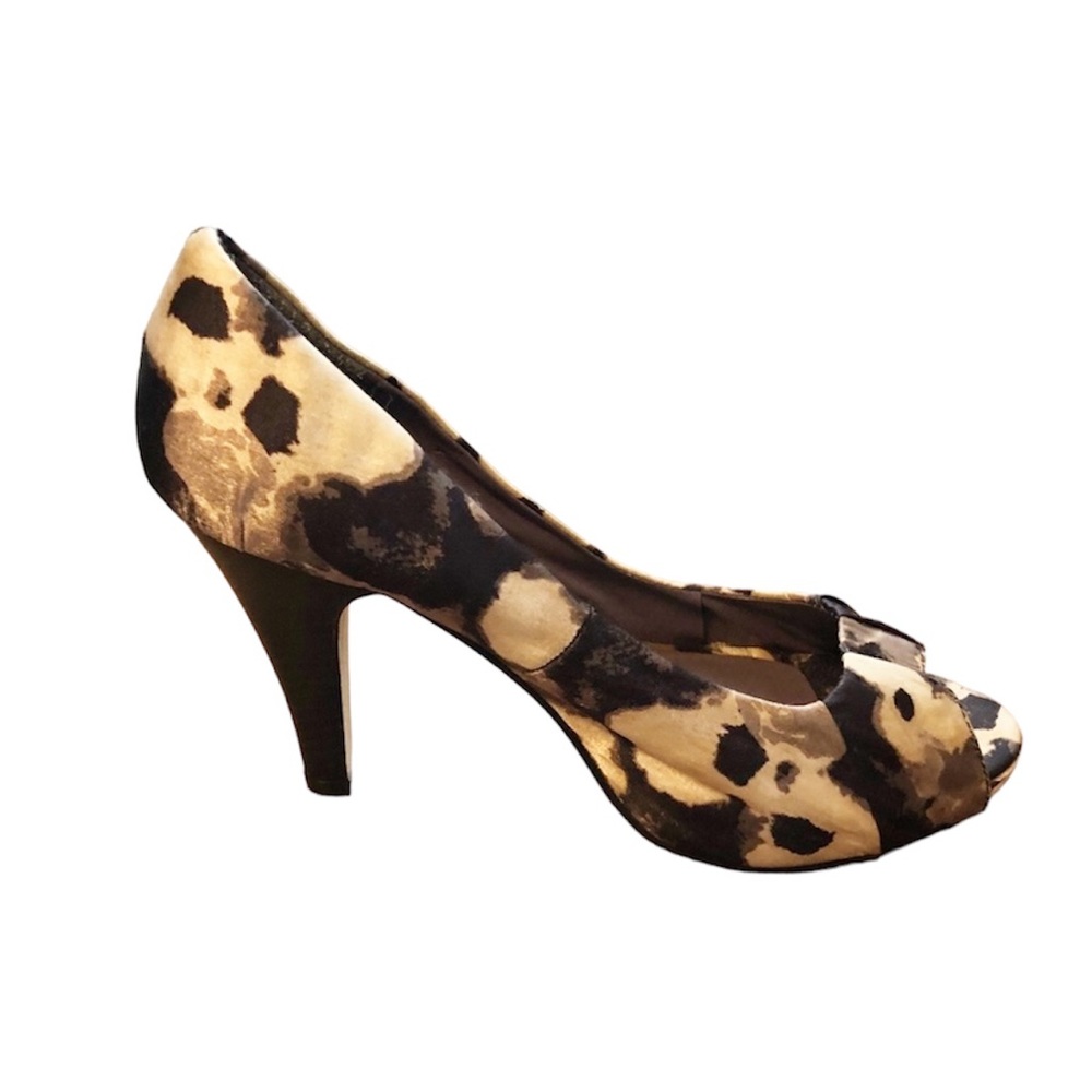 Madden Girl Pattern Peep Toe Heels
